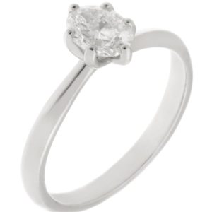 modern classic engagement dress ring twist six claw set oval cut soliaire diamond court shape shoulders platinum gold